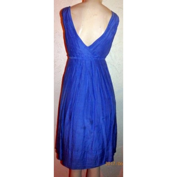 Gap Blue Plunging neckline , Full Skirt Dress - Picture 2 of 8